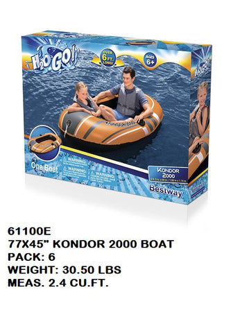 H2OGO! 77"X45" KONDOR 2000 BOAT