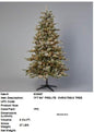 84" PRE-LITE FLOCKED XMAS TREE