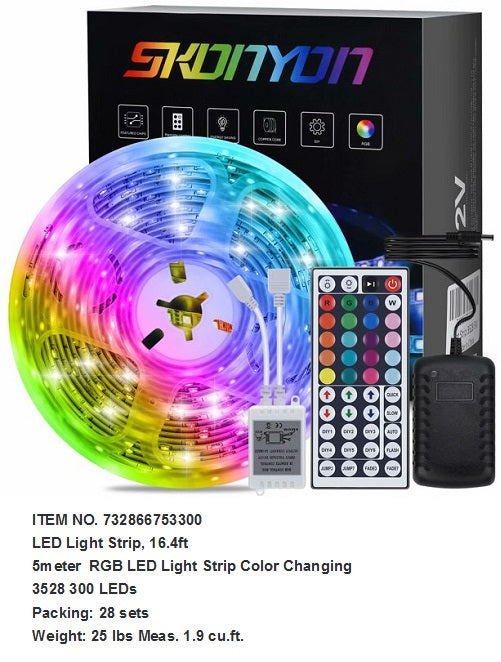 5M LED STRIP LIGHT R.G.B. COL