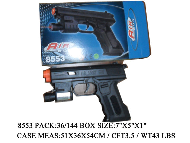 7X4.5X1.25"AIR PELLET GUN+LP PBX