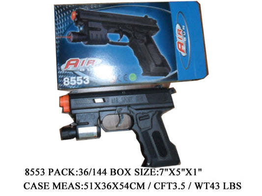 7X4.5X1.25"AIR PELLET GUN+LP PBX
