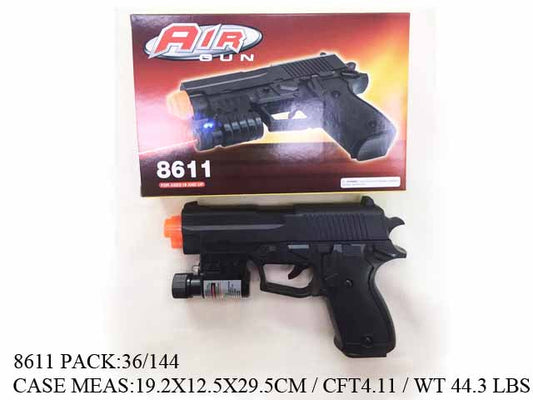 7X4.5X1.25"AIR PELLET GUN+LP PBX