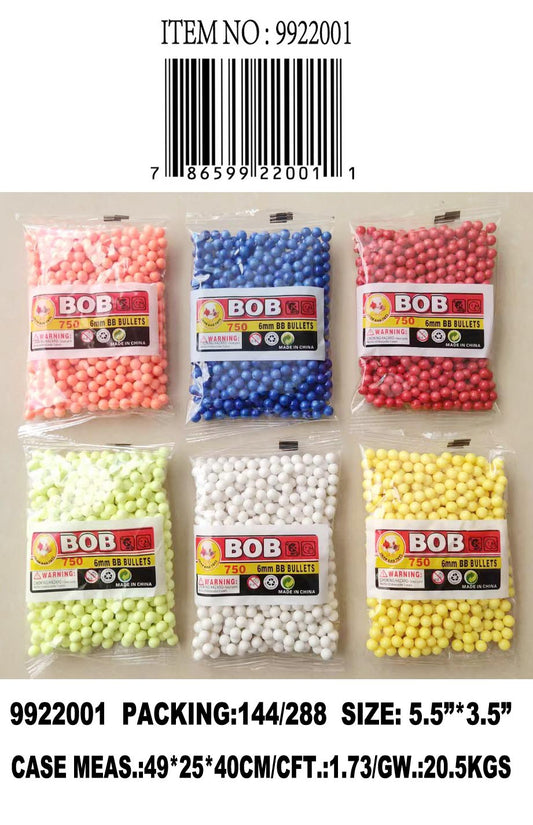 750PC PACK 6MM BB PELLETS