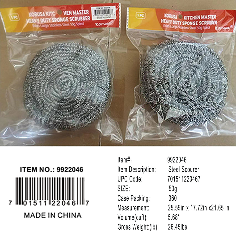 STEEL 50G SCOURER SCRUBBER