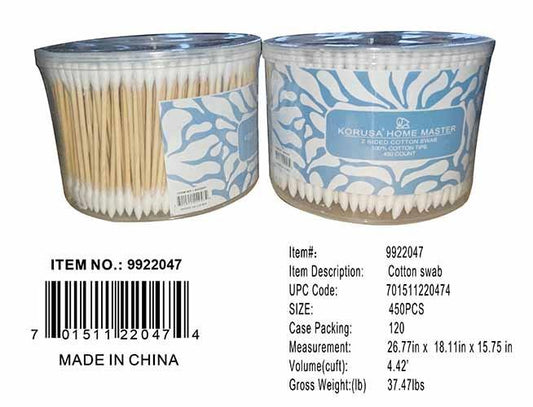 500PC COTTON SWAB PVC BOX