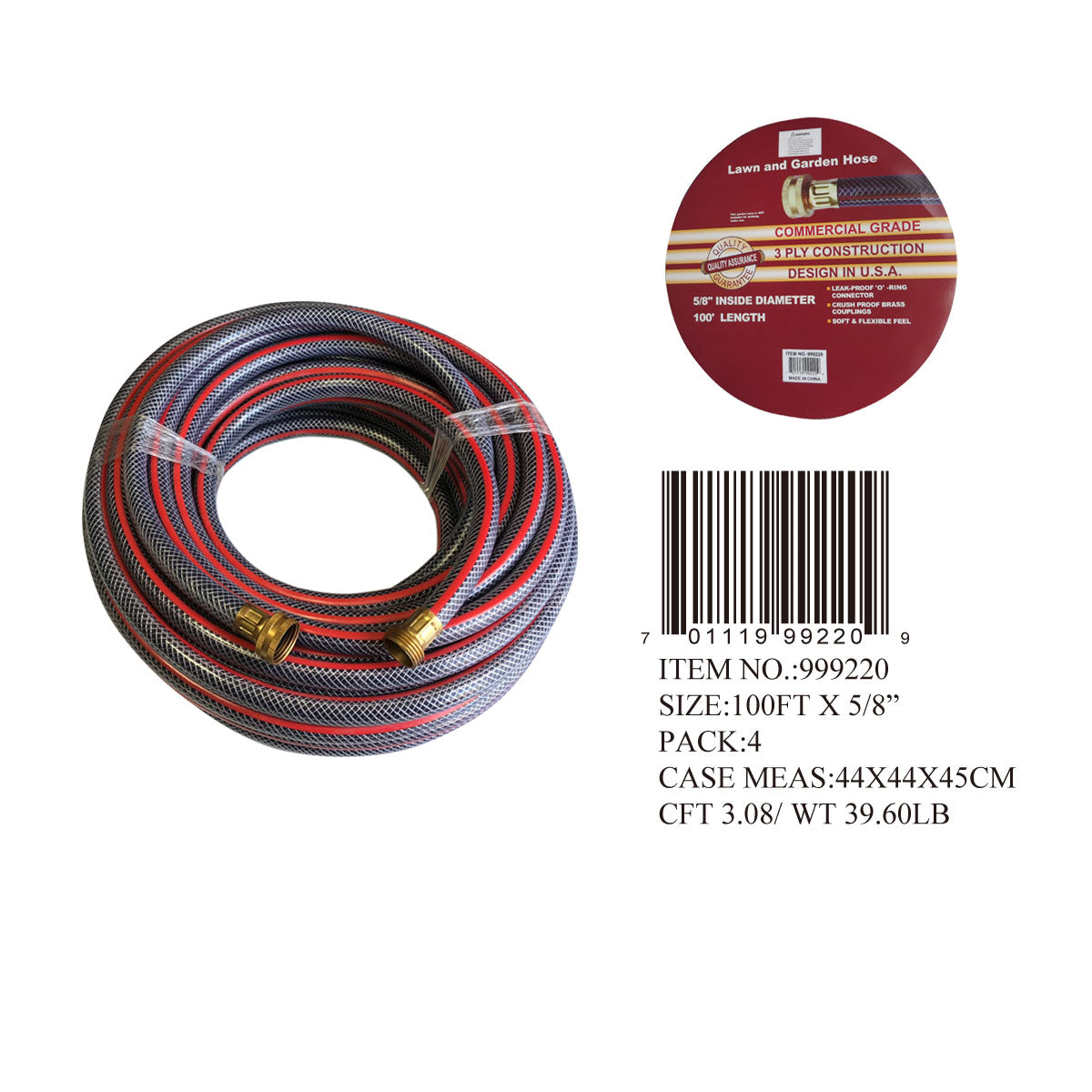 100FT PVC GARDENING WATER HOSE