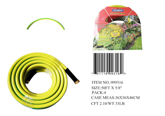 50FT RUBBER GARDENING WATER HOSE