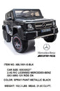 60X30X27"12V LICENSED  MBZ G63 R/C RIDE ON CAR SPR