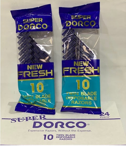 TD708-10PC GOLD PACKAGE DORCO RAZORS