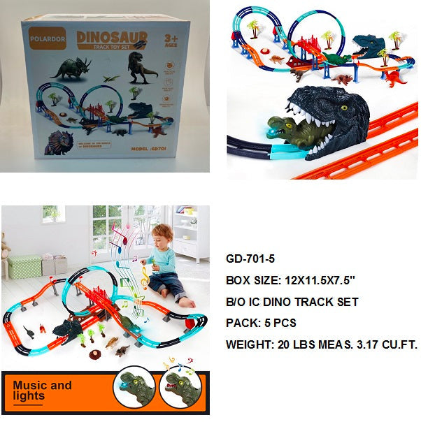 12X11.5X7.5"B/O IC DIY DINO TRACK SET