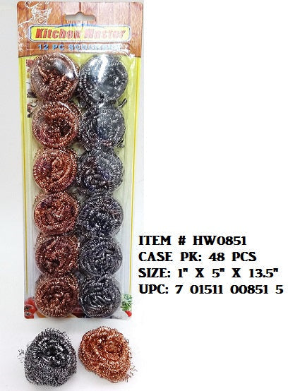 12PCS SCOURER