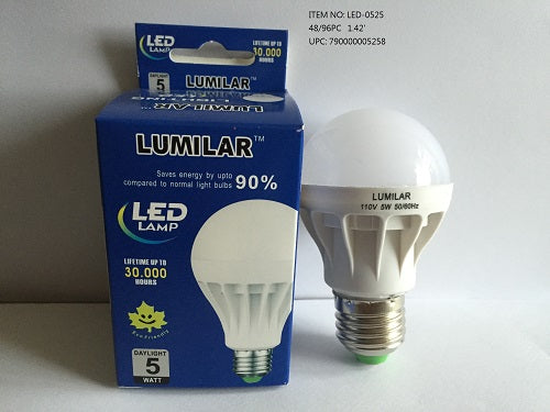 5W LED LIGHT BULB  DAY WHITE COL