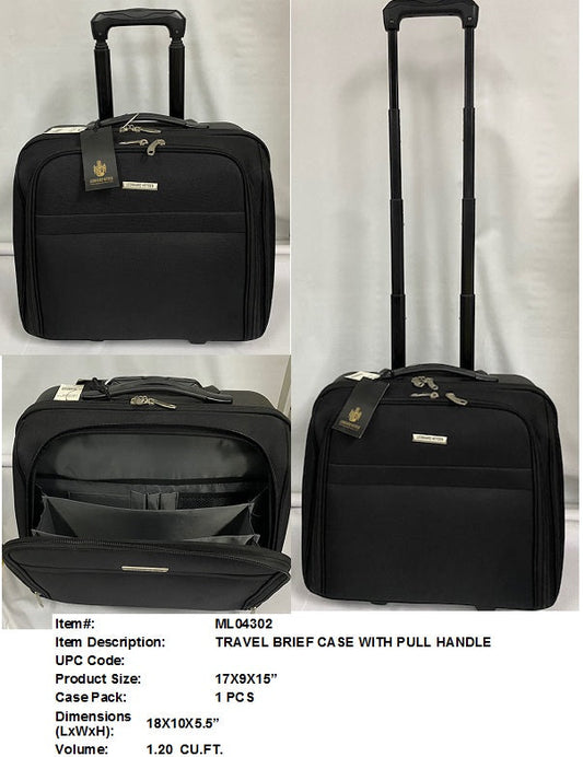 17"CARRY ON TRAVEL BRIEFCASE WHEELER