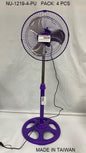 12"360 ROTATE STAND FAN PURPLE