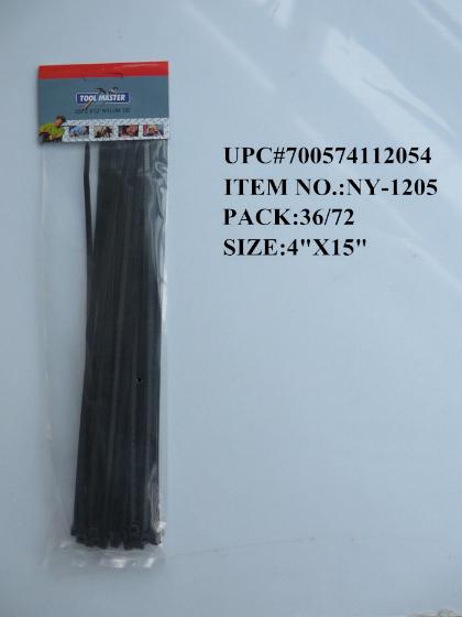 35PC 12"X5MM BLACK CABLE TIES
