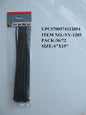 35PC 12"X5MM BLACK CABLE TIES