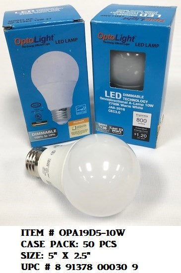 10W LED LIGHT BULB WARM YELLOW COL