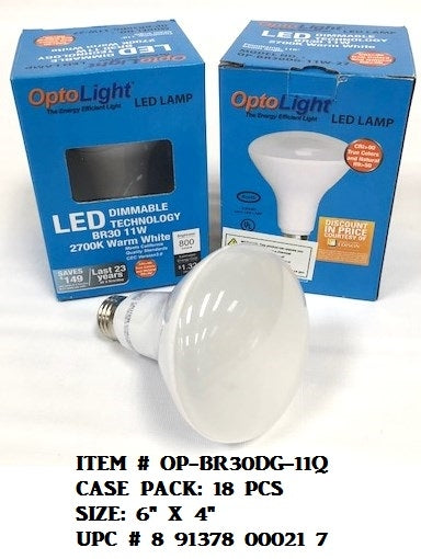 11W LED LIGHT BULB WARM YELLOW COL