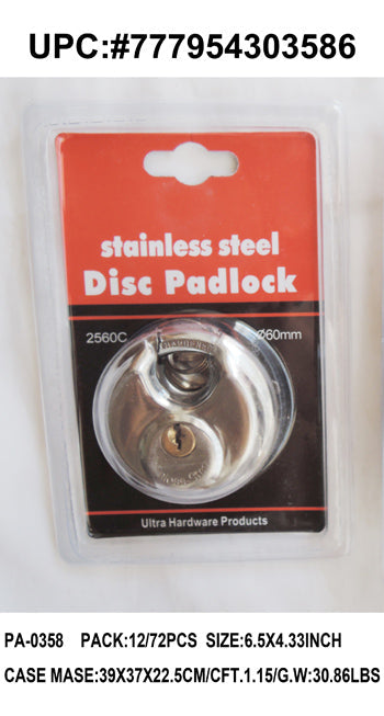 60MM STEEL PADLOCK
