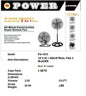 18"2IN1 POWER IND'L FAN 5 BLADE