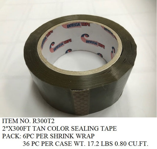 2"X100YD TAN SEALING TAPE
