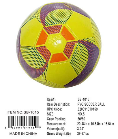 250G SIZE 5 SOCCER BALL YELLOW