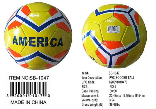 250G SIZE 5 SOCCER BALL CA YEL/OR