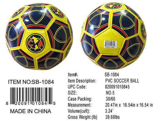 250G SIZE 5 SOCCER BALL CA YEL/BLU