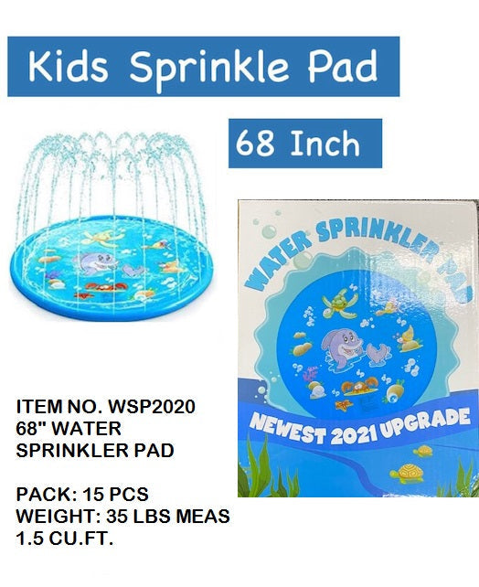 68"INFLATABLE WATER SPRINKLER PAD