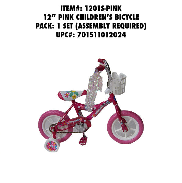 12"WHEEL KORUSA CHILDREN BICYCLE PINK