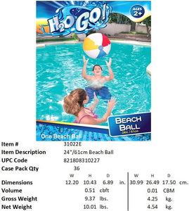H2OGO! 24"INFLATABLE BEACH BALL
