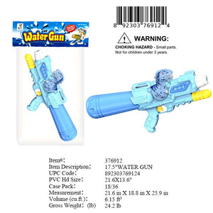 17.5"BLUE DINO WATER GUN