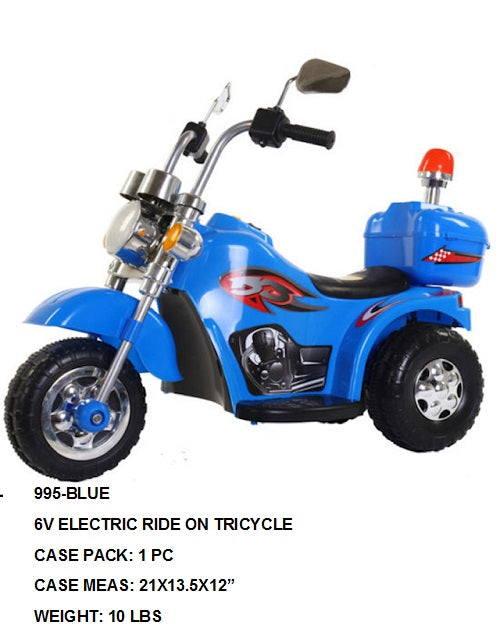 6V ELECTRIC RIDE ON TRICYCLE