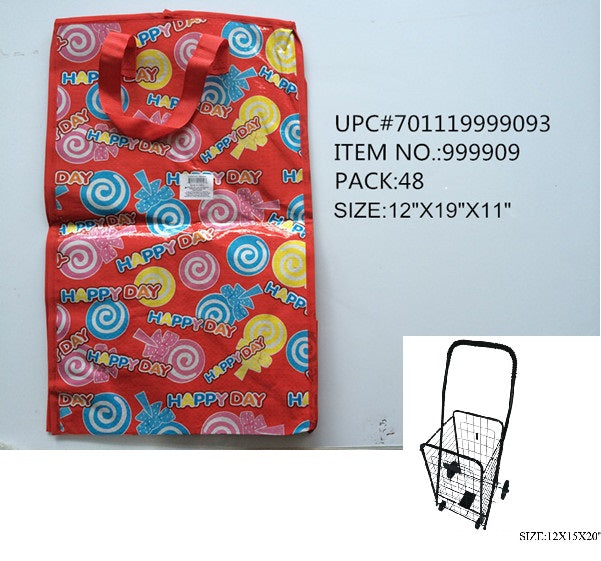 11X12X19"OPEN BAG FIT SMALL SHOPPING CAR
