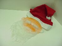 SANTA CLAUS FACE MASK WITH HAT