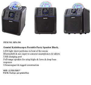 RECHARGEABLE BLUETOOTH PARTY SPEAKER